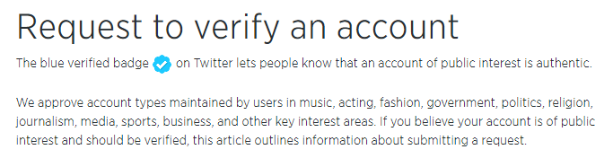 Twitter Verification