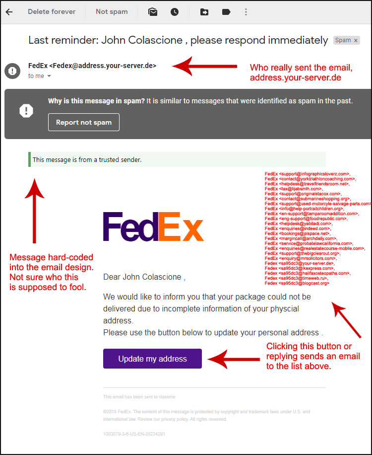 Is that text message about your FedEx package really a scam?