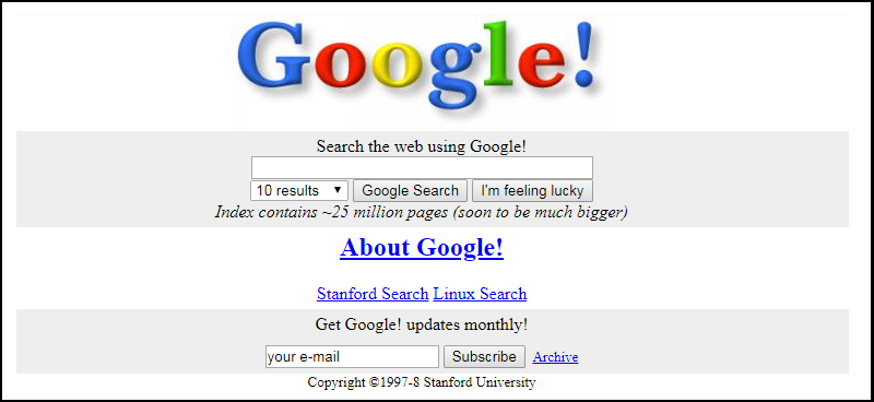 Google search engine