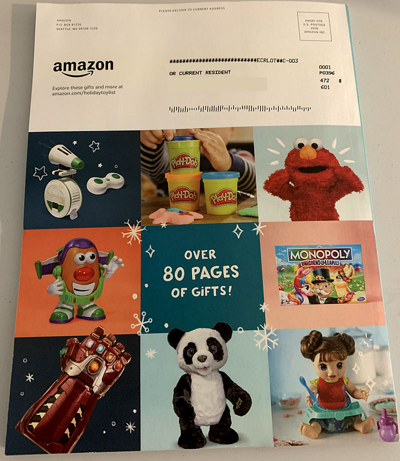 amazon christmas catalog 2018