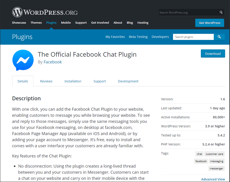 Facebook Chat Plugin