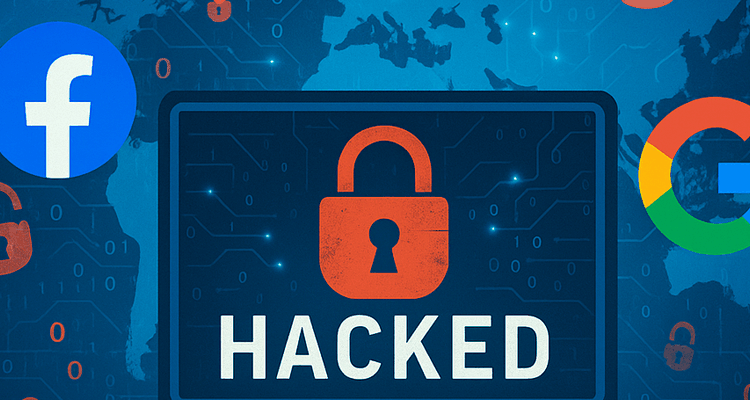 acebook and Google and major websites being hacked
