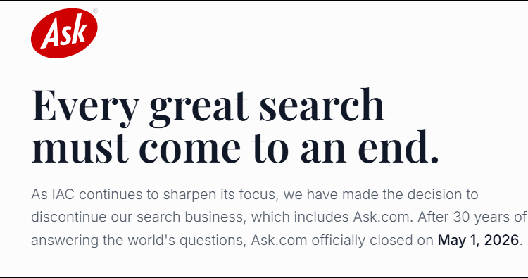 Every great search must come to an end.